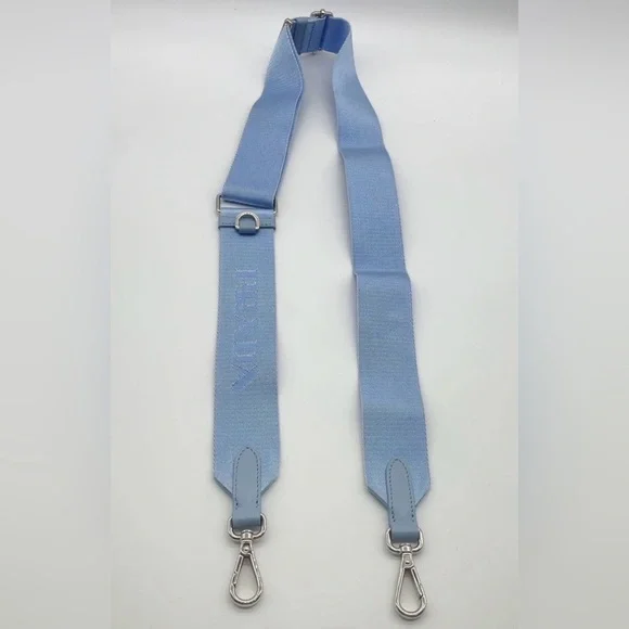 Prada Milano CELESTE BIAN SKY BLUE DRILL Blue & White Women's Bag crossbody bag - Picture 15 of 15